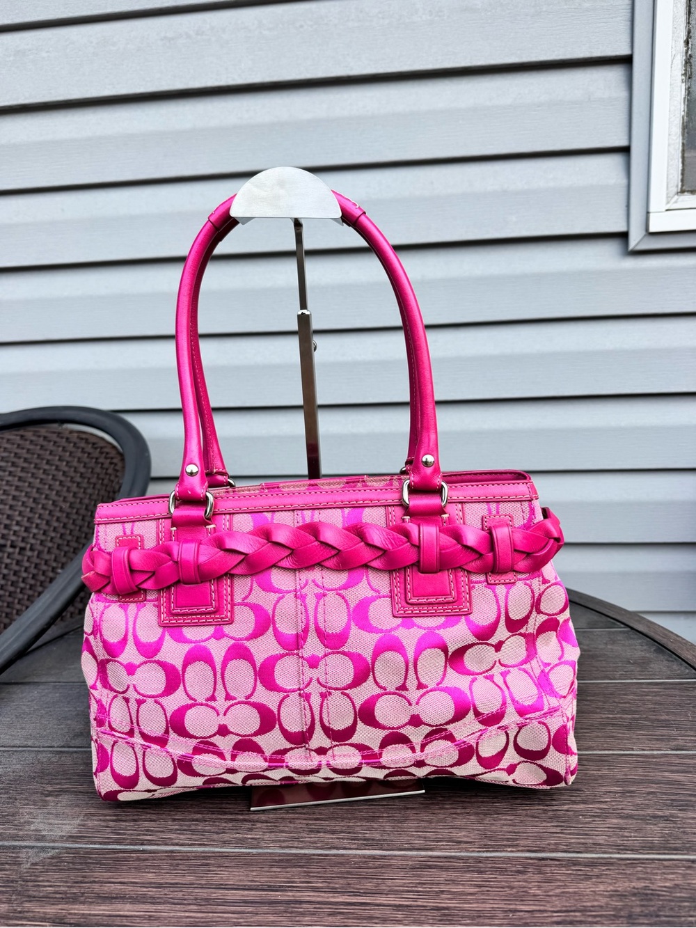 Coach 2009 Pink Hampton Satchel - Picture 5 of 10